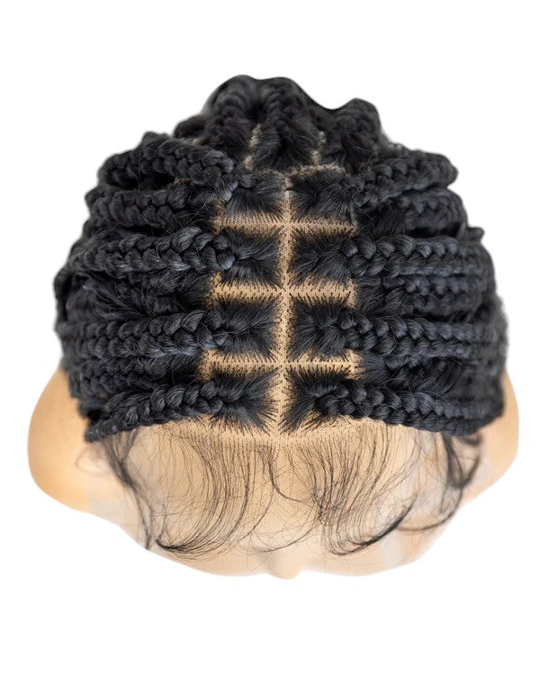 Knotless Bohemian Box Braid Full Lace Wig - Natural Look & Easy Styling