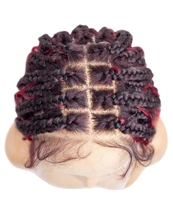 Knotless Bohemian Box Braid Full Lace Wig - Natural Look & Easy Styling