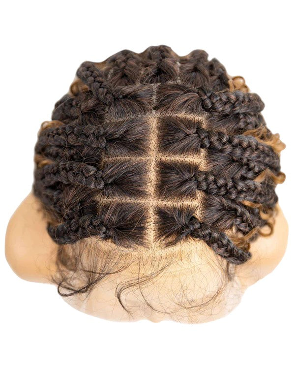 Knotless Bohemian Box Braid Full Lace Wig - Natural Look & Easy Styling