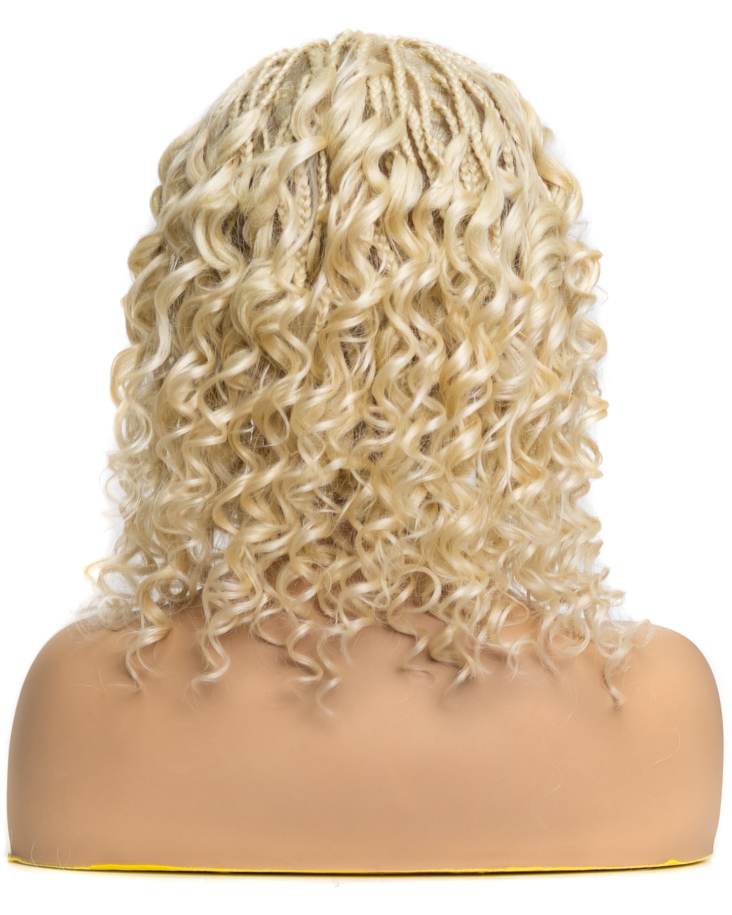PIB 12" Single Full Lace Braid Wig- Cherry Deep Wave Braid Wig for Black Women, Curly Hair Wig