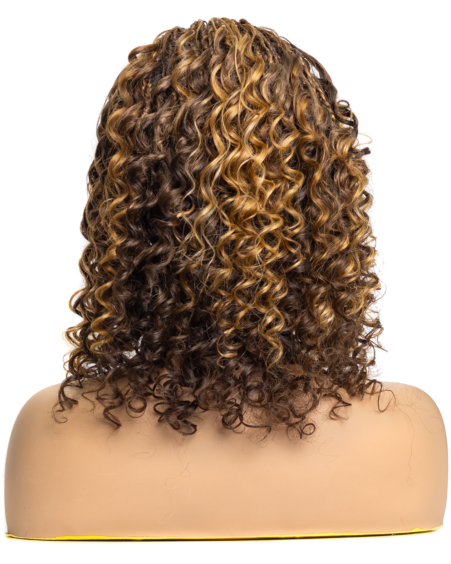 PIB 12" Single Full Lace Braid Wig- Cherry Deep Wave Braid Wig for Black Women, Curly Hair Wig