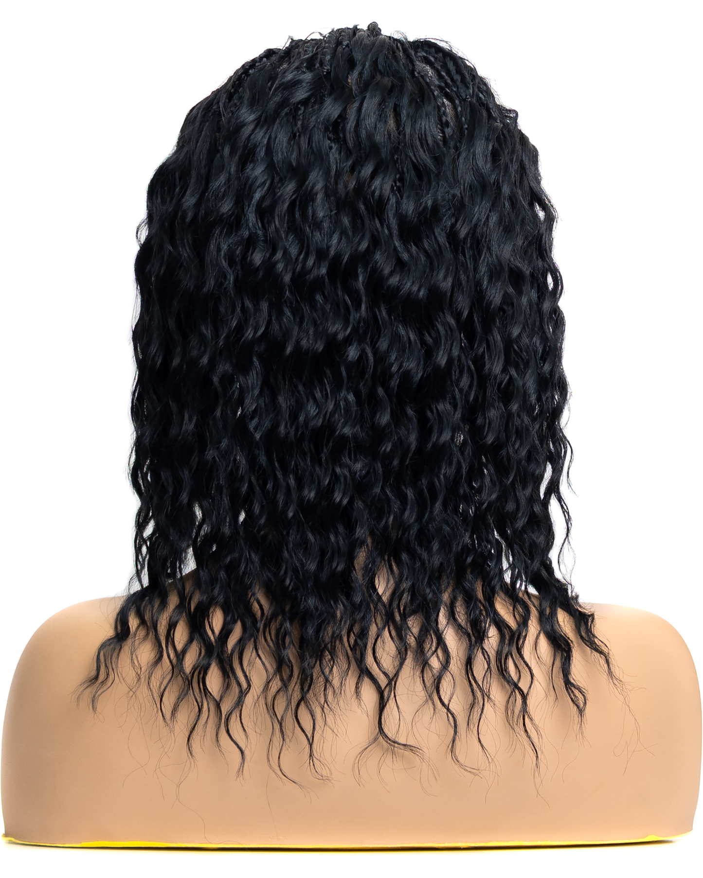 PIB 12" Single Full Lace Braid Wig- Cherry Peruvian Wave Braid Wig for Black Women, Curly Hair Wig