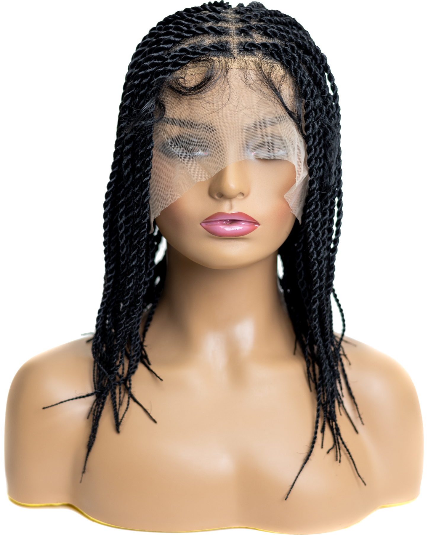 PIB Single Full Lace Senegal Twist Braid Wig, Braided Wigs for Black Women with Natural Baby Hair