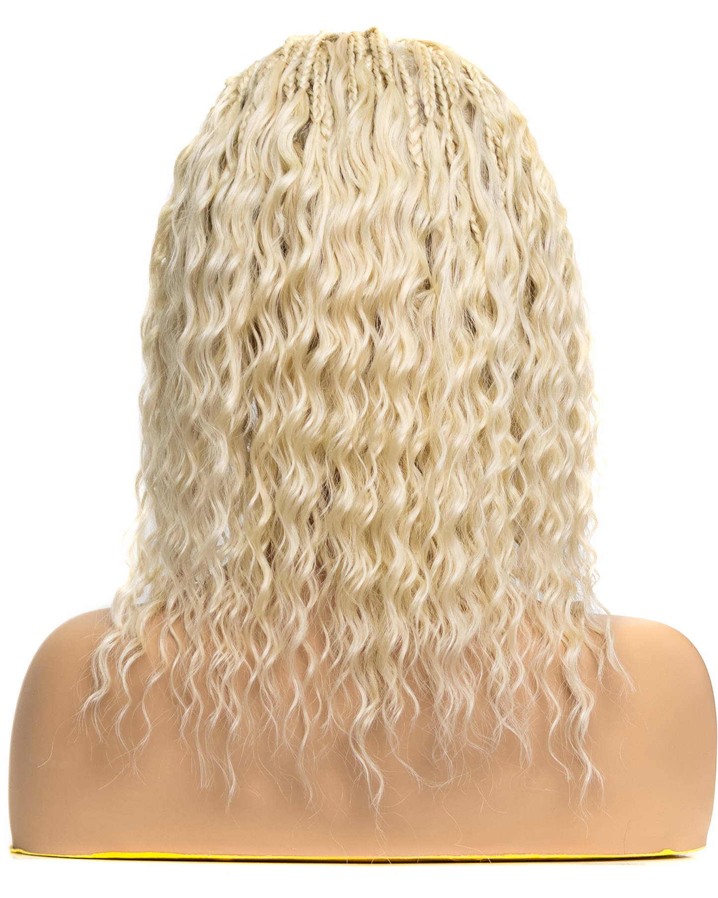 PIB 12" Single Full Lace Braid Wig- Cherry Peruvian Wave Braid Wig for Black Women, Curly Hair Wig