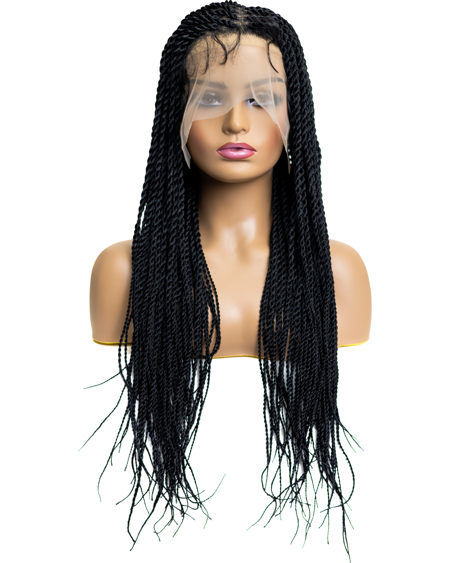 PIB Single Full Lace Senegal Twist Braid Wig, Braided Wigs for Black Women with Natural Baby Hair