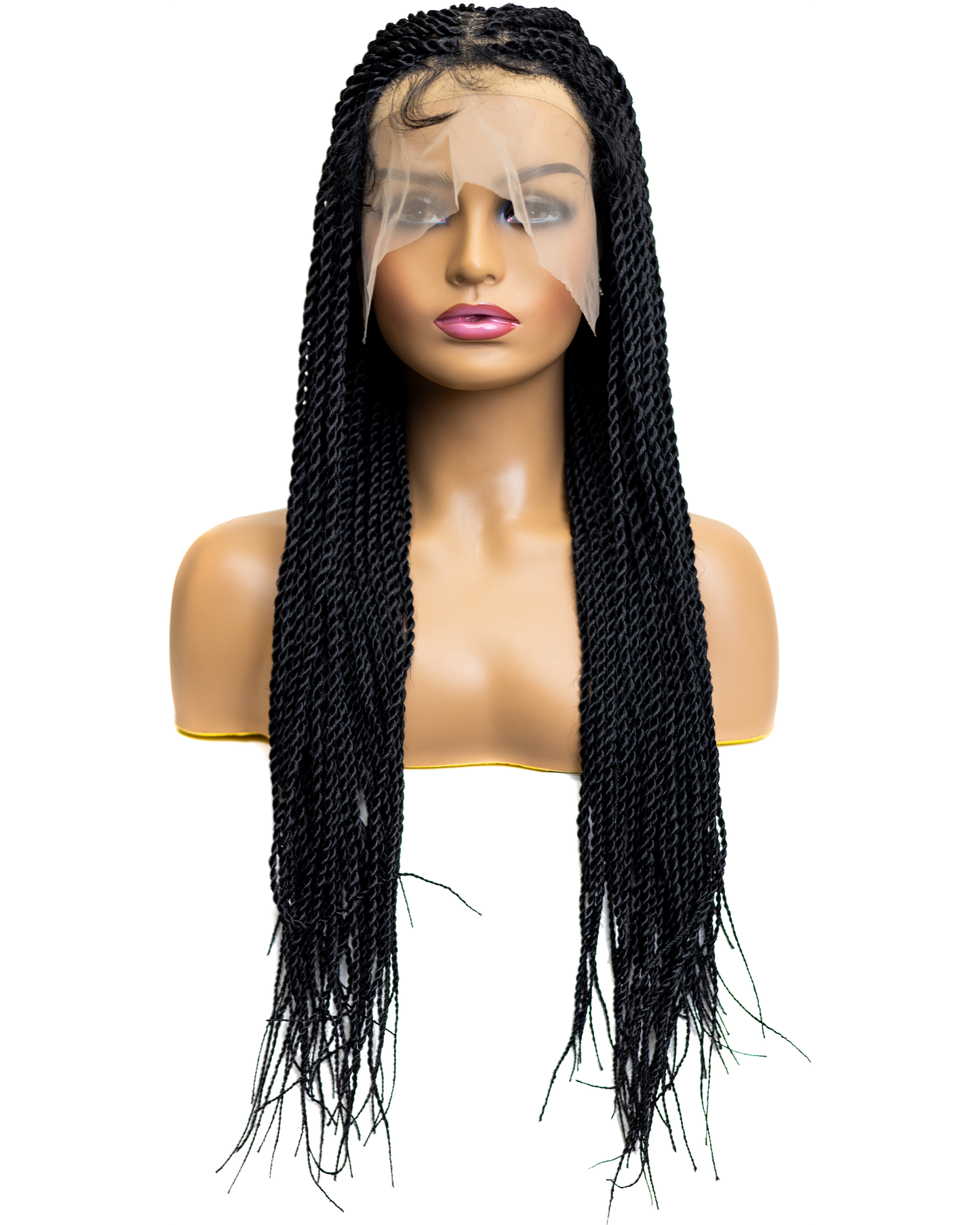 PIB Single Full Lace Senegal Twist Braid Wig, Braided Wigs for Black Women with Natural Baby Hair