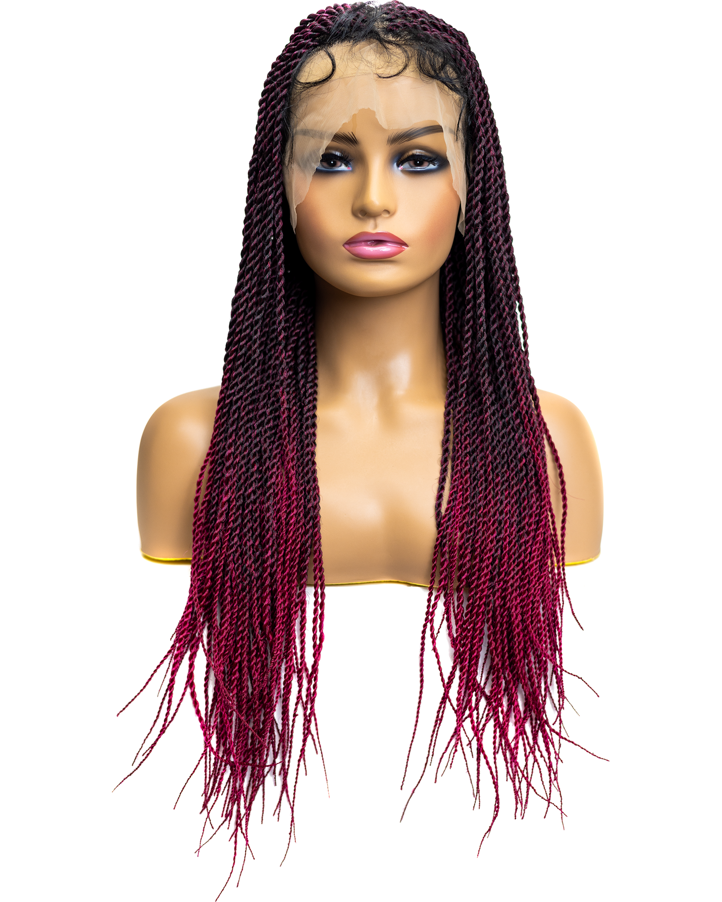 PIB Single Full Lace Senegal Twist Braid Wig, Braided Wigs for Black Women with Natural Baby Hair
