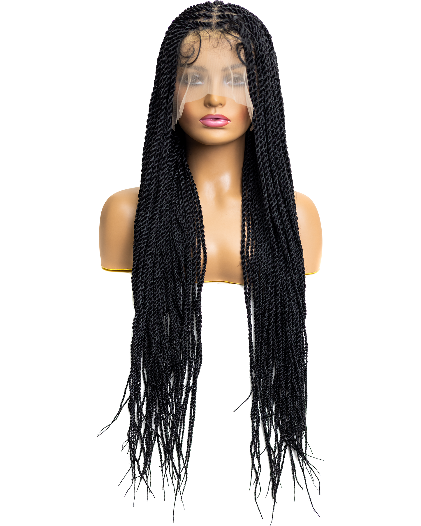 PIB Single Full Lace Senegal Twist Braid Wig, Braided Wigs for Black Women with Natural Baby Hair