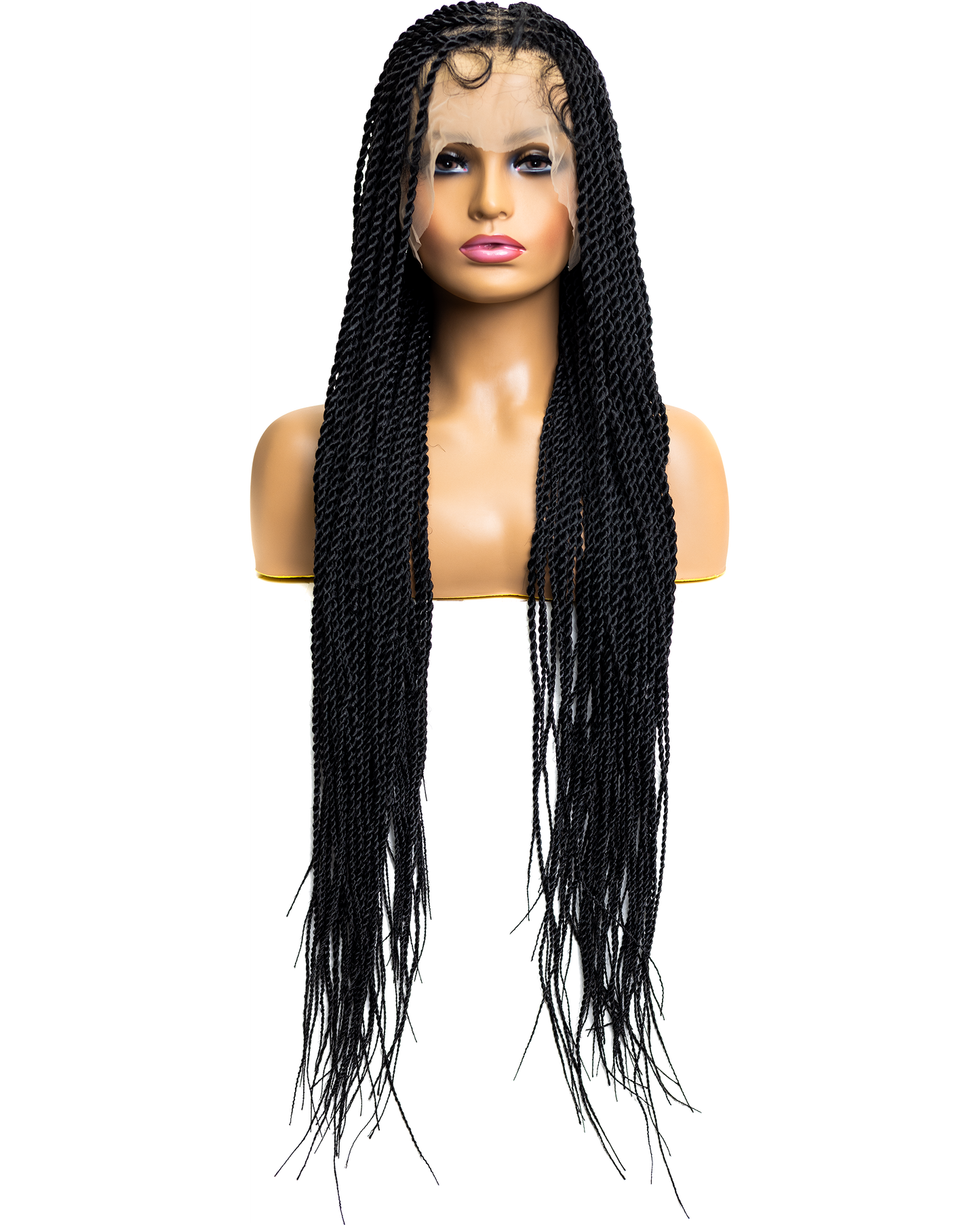 PIB Single Full Lace Senegal Twist Braid Wig, Braided Wigs for Black Women with Natural Baby Hair