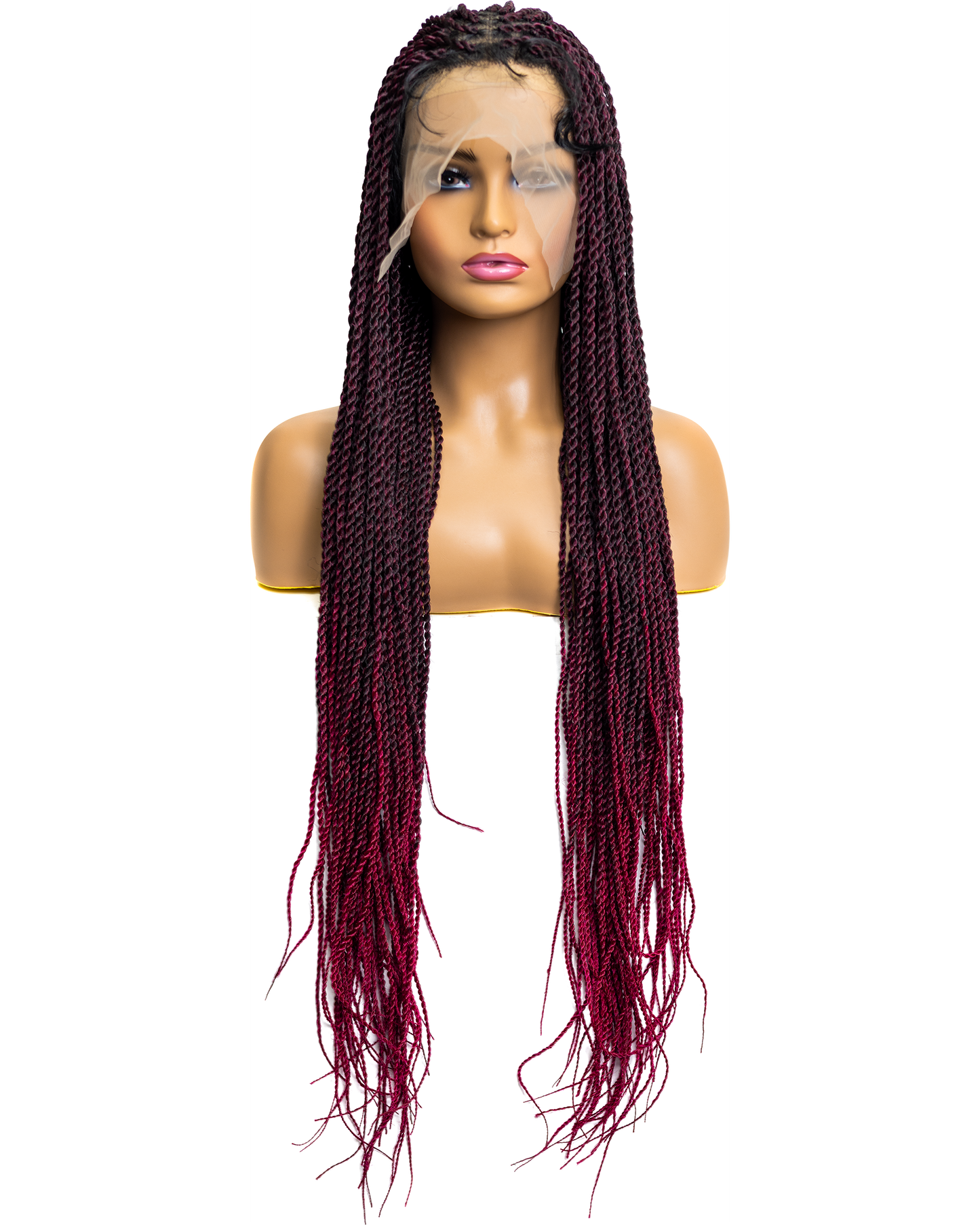PIB Single Full Lace Senegal Twist Braid Wig, Braided Wigs for Black Women with Natural Baby Hair