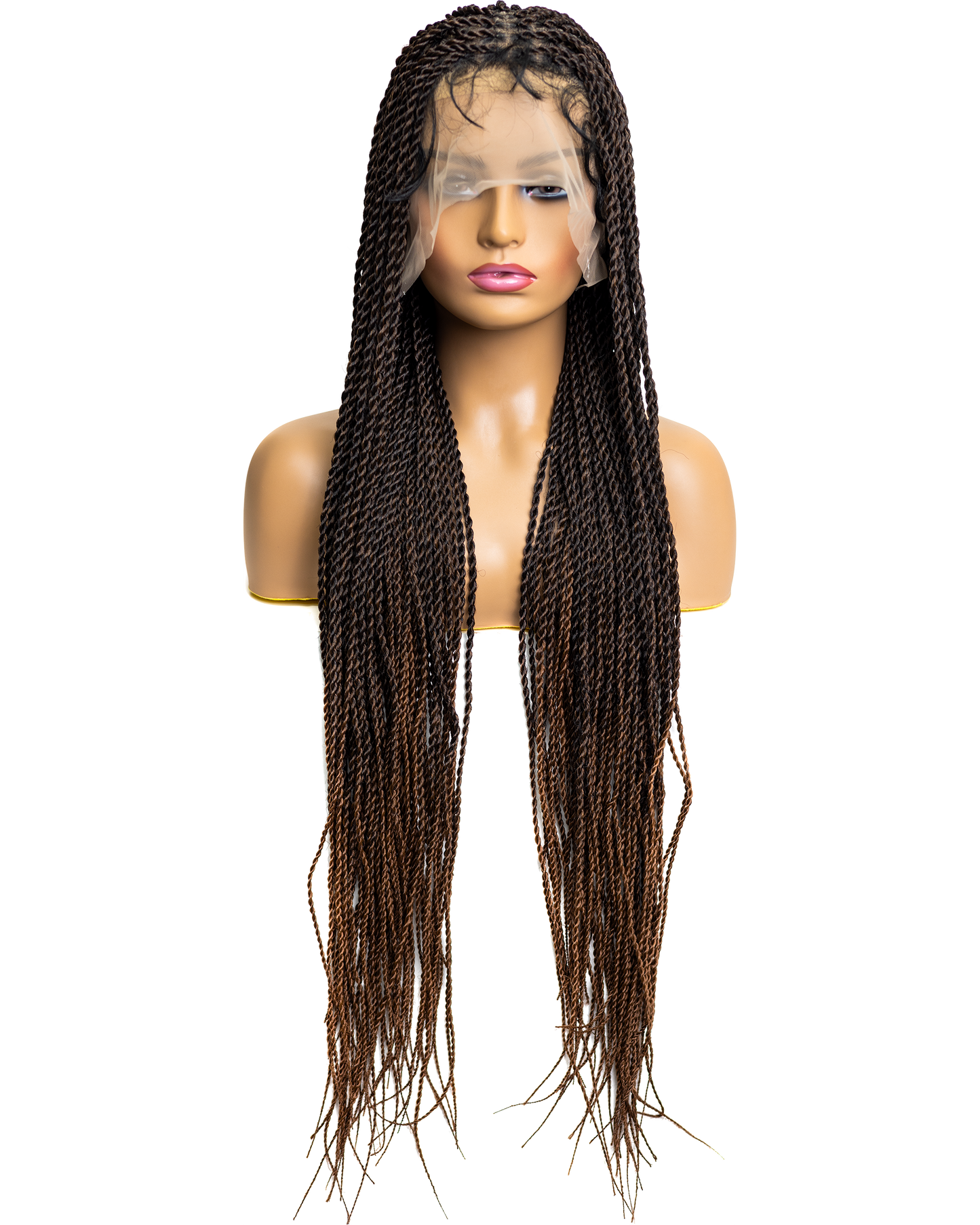 PIB Single Full Lace Senegal Twist Braid Wig, Braided Wigs for Black Women with Natural Baby Hair