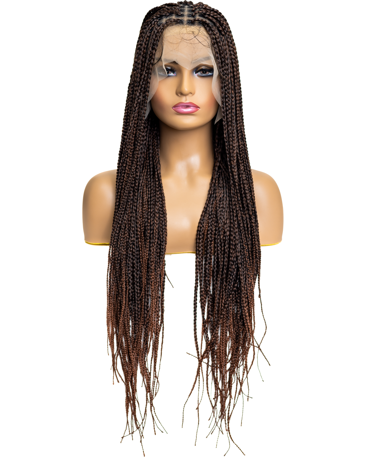 Box Braid Braided Full Lace Wig - Natural & Comfortable