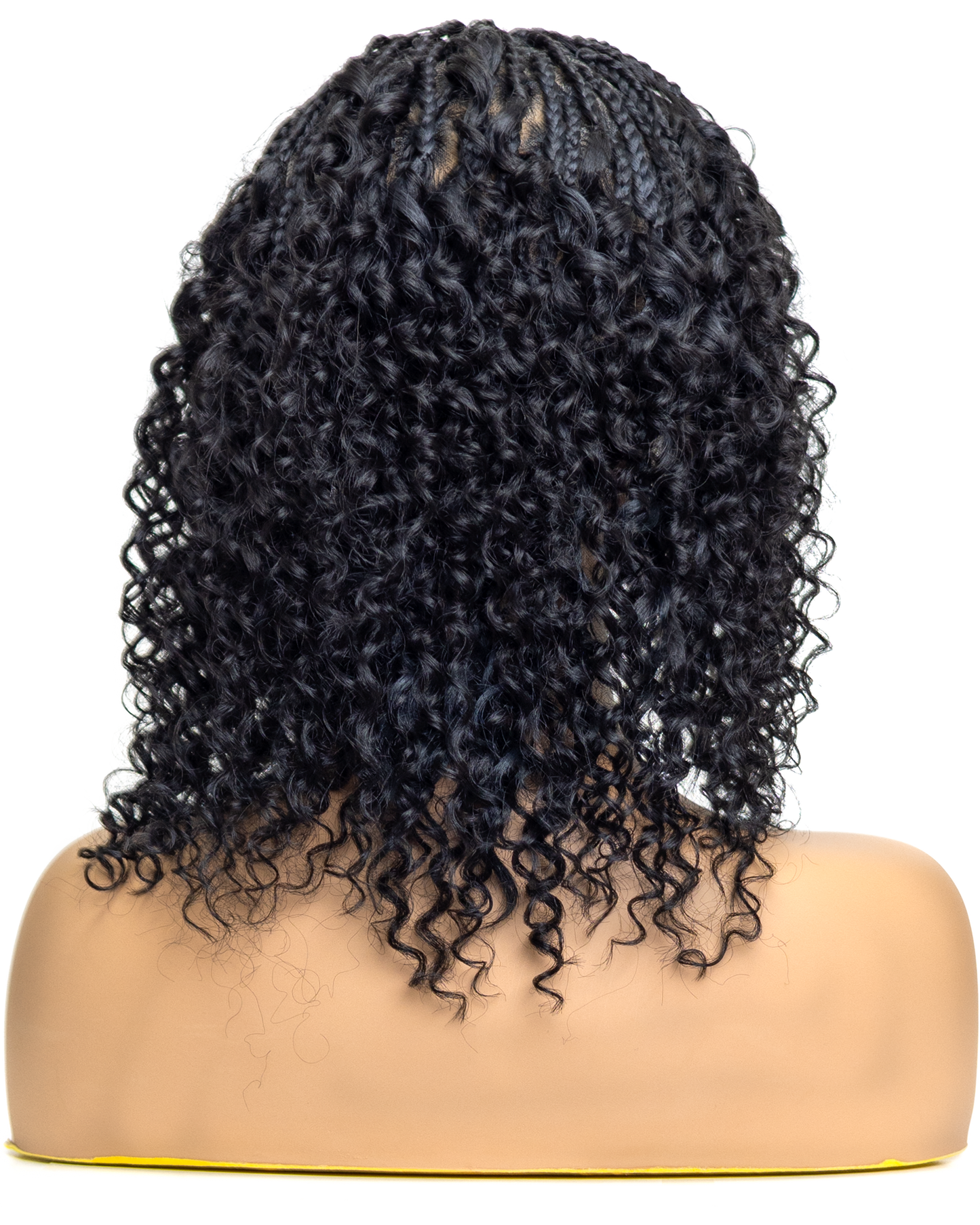 PIB 12” Single Full Lace Braid Wig – Micro Water Wave Box Braided Wig, Knotless Braided Wigs for Black Women, Curly Hair Wig