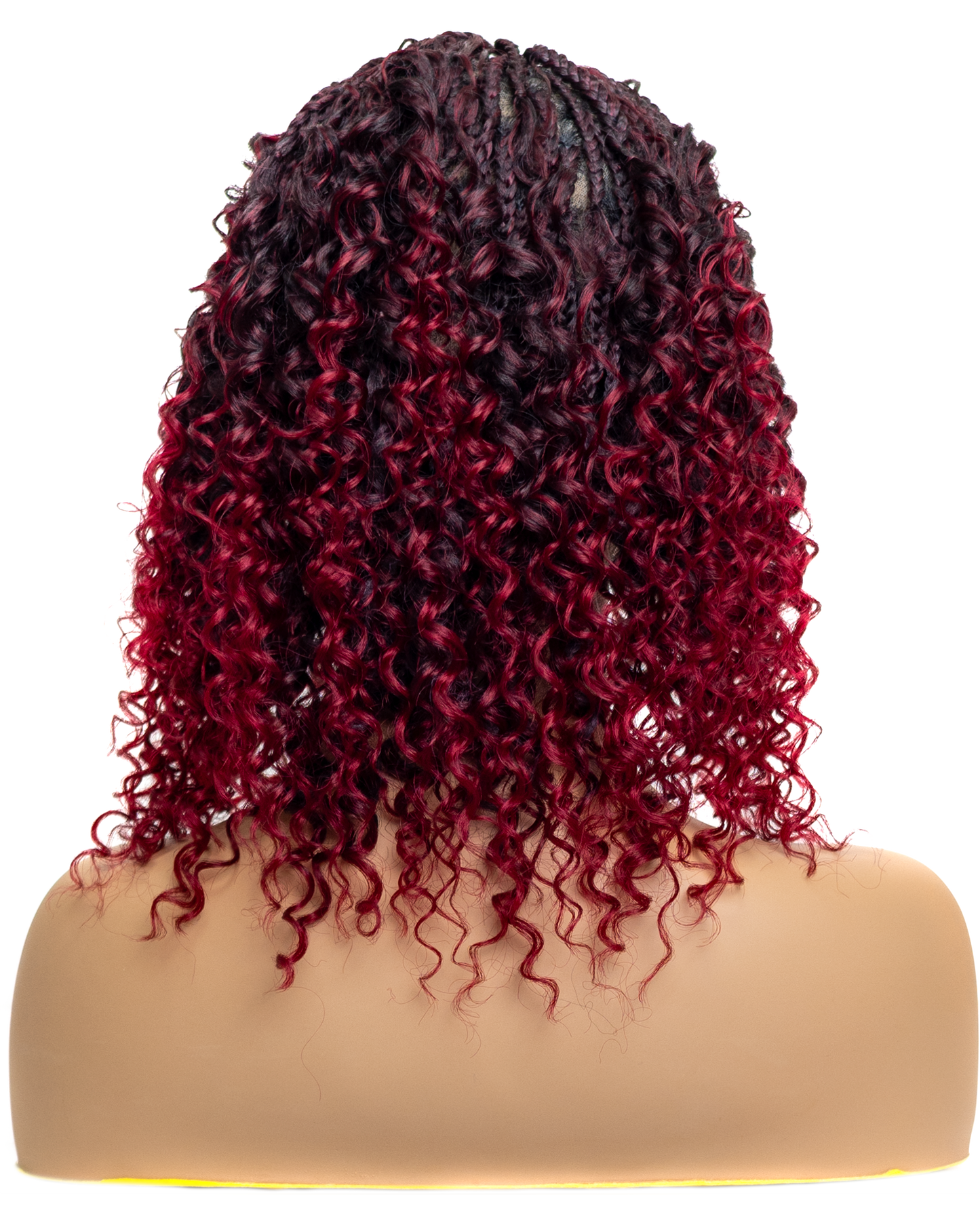 PIB 12” Single Full Lace Braid Wig – Micro Water Wave Box Braided Wig, Knotless Braided Wigs for Black Women, Curly Hair Wig