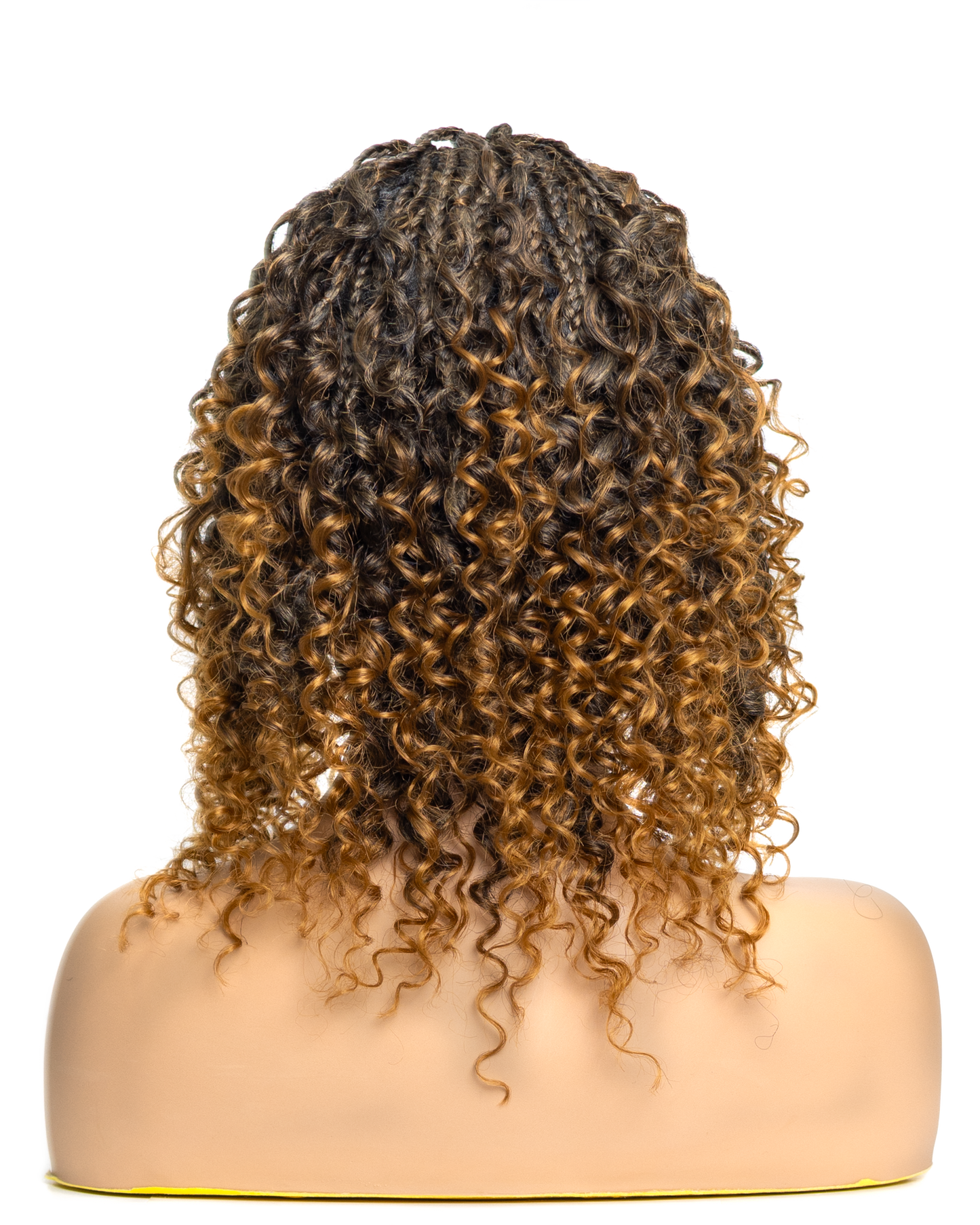 PIB 12” Single Full Lace Braid Wig – Micro Water Wave Box Braided Wig, Knotless Braided Wigs for Black Women, Curly Hair Wig