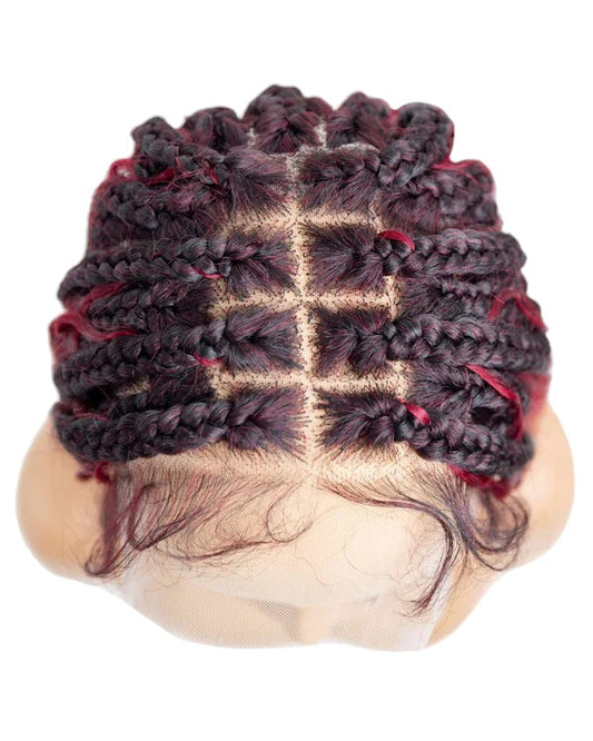 Knotless Boho Box Braid Full Lace Wig - Natural Look & Easy Styling