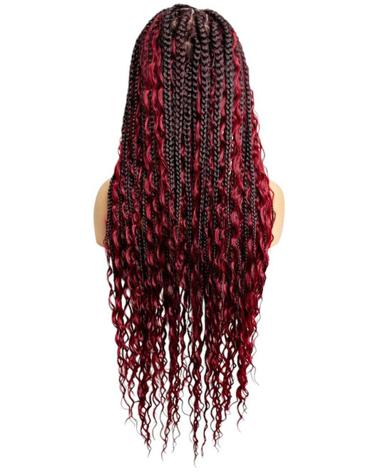 Knotless Bohemian Box Braid Full Lace Wig - Natural Look & Easy Styling