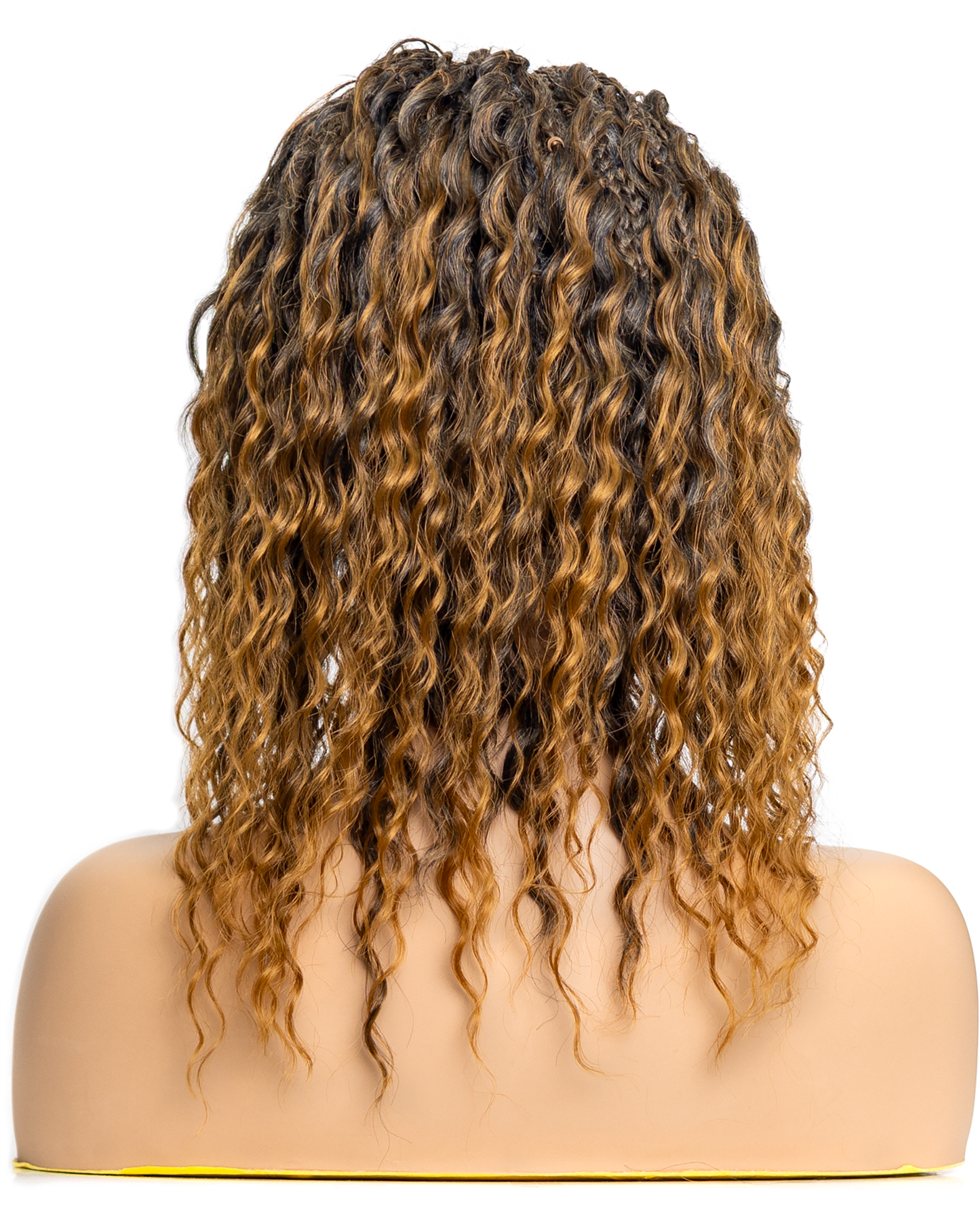PIB 12" Single Full Lace Braid Wig- Cherry Peruvian Wave Braid Wig for Black Women, Curly Hair Wig