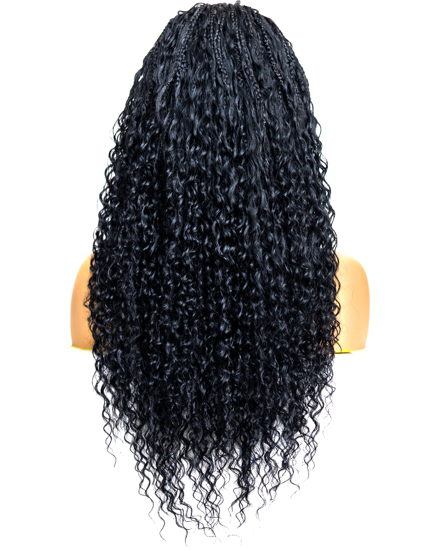 PIB 12” Single Full Lace Braid Wig – Micro Water Wave Box Braided Wig, Knotless Braided Wigs for Black Women, Curly Hair Wig