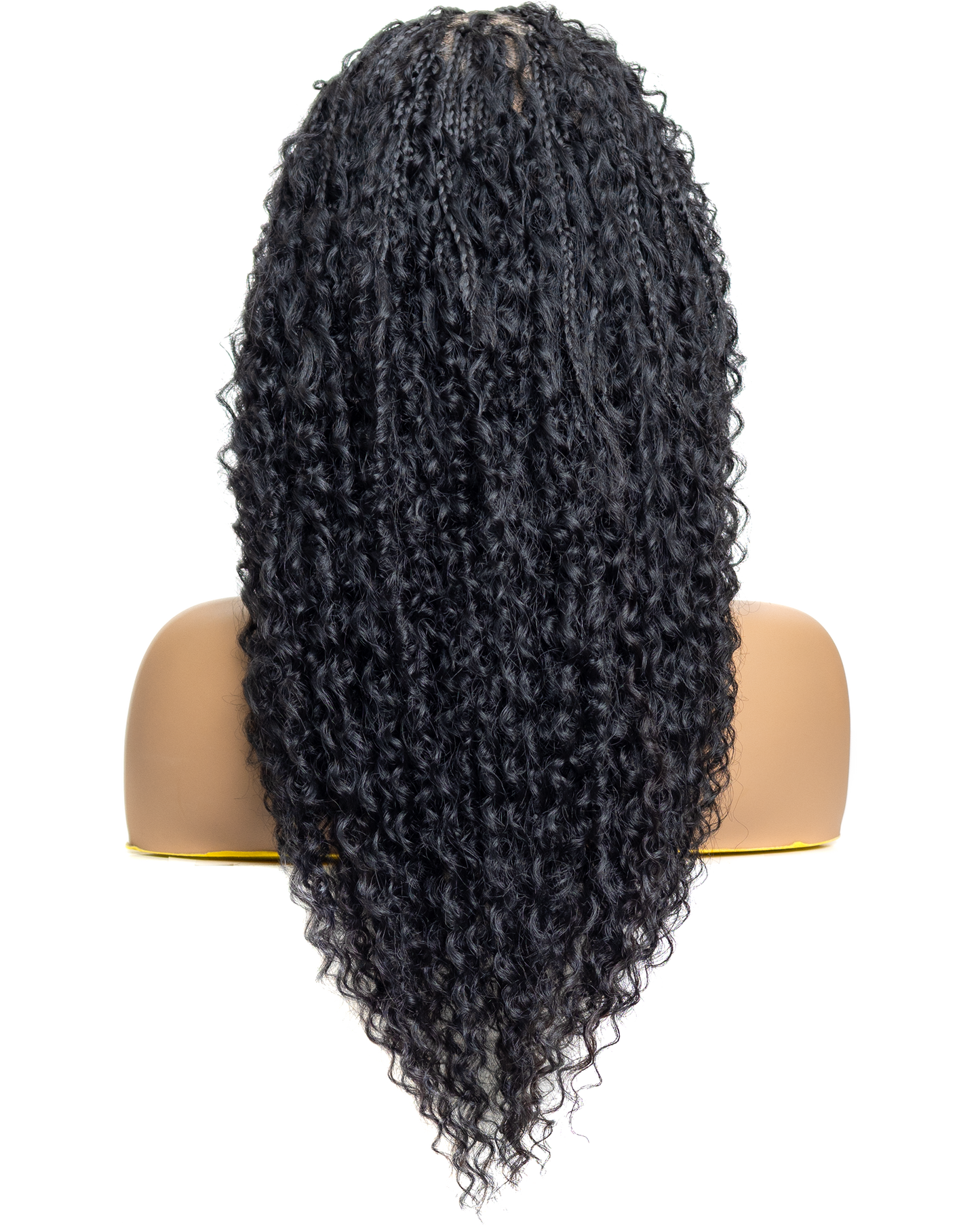 PIB 12” Single Full Lace Braid Wig – Micro Water Wave Box Braided Wig, Knotless Braided Wigs for Black Women, Curly Hair Wig