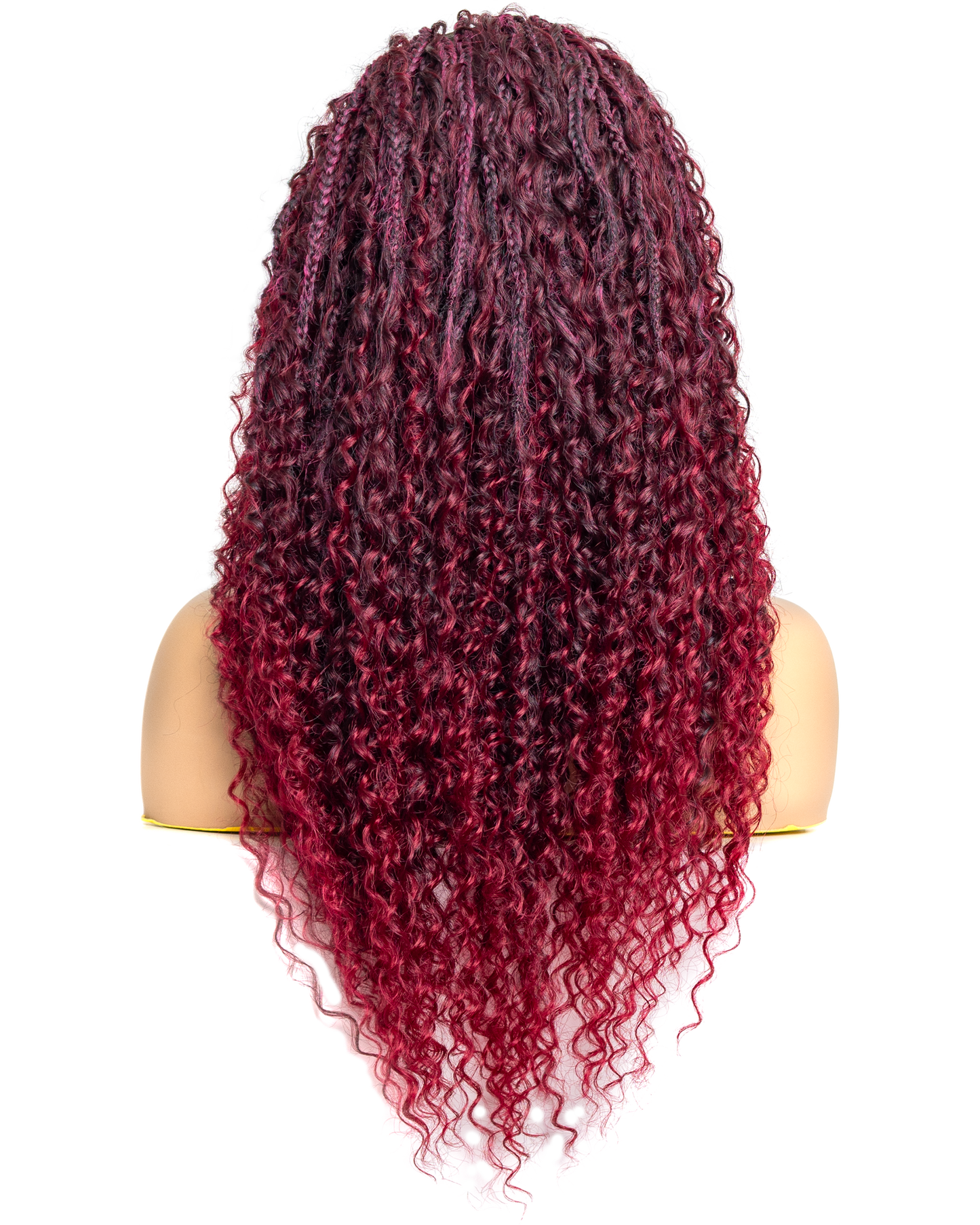PIB 12” Single Full Lace Braid Wig – Micro Water Wave Box Braided Wig, Knotless Braided Wigs for Black Women, Curly Hair Wig