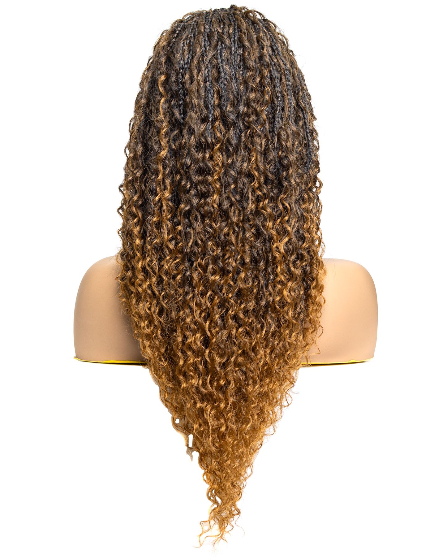 PIB 12” Single Full Lace Braid Wig – Micro Water Wave Box Braided Wig, Knotless Braided Wigs for Black Women, Curly Hair Wig