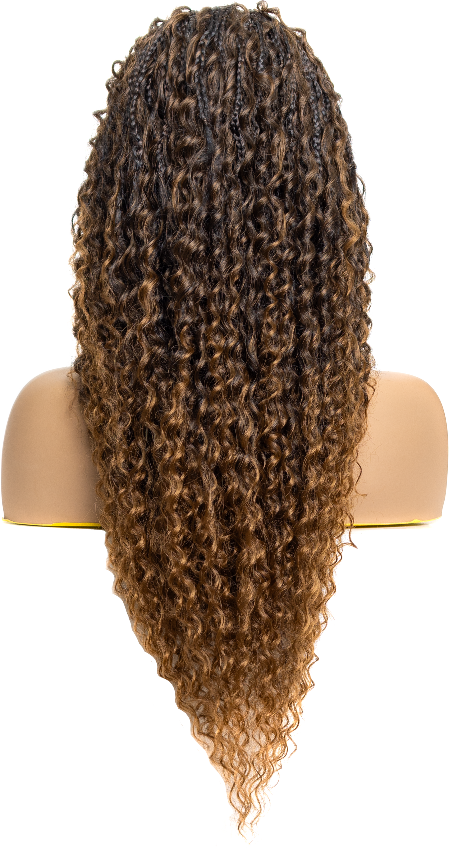 PIB 12” Single Full Lace Braid Wig – Micro Water Wave Box Braided Wig, Knotless Braided Wigs for Black Women, Curly Hair Wig