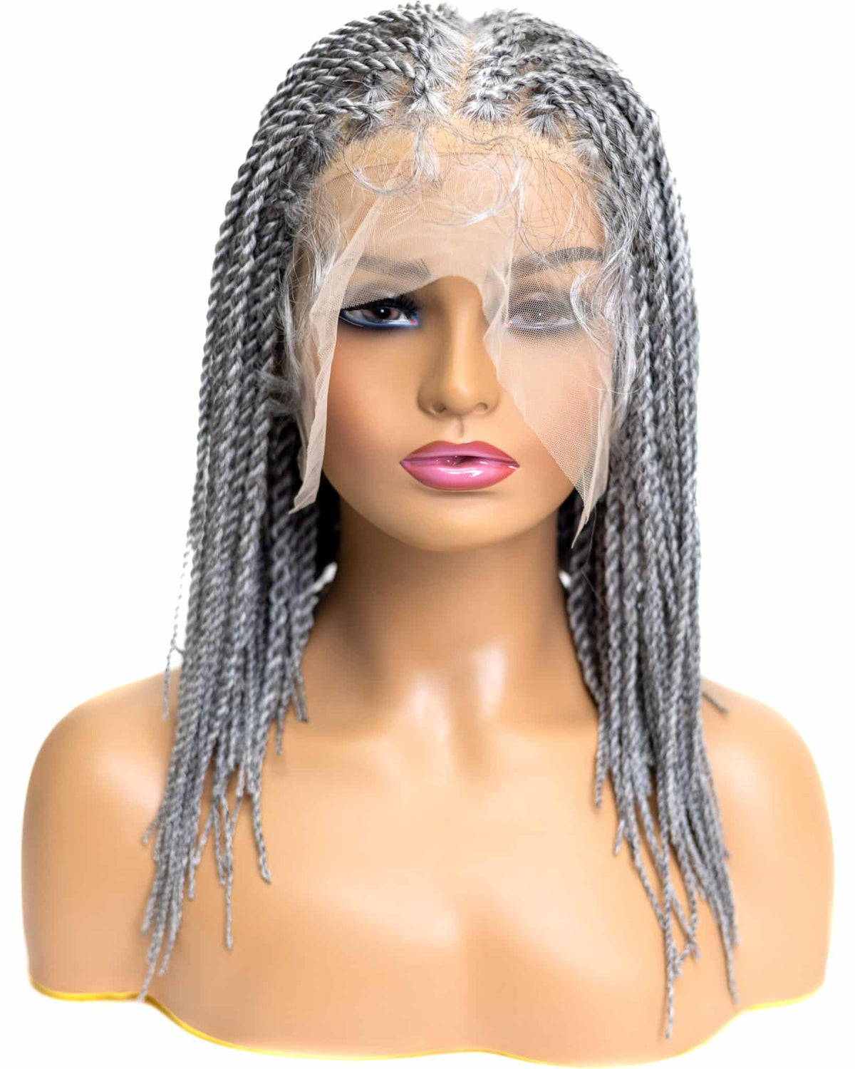 Braid wigs full lace wig Pre Bleached Braided Wigs with Human Hair Roots | JALIZA main image 2